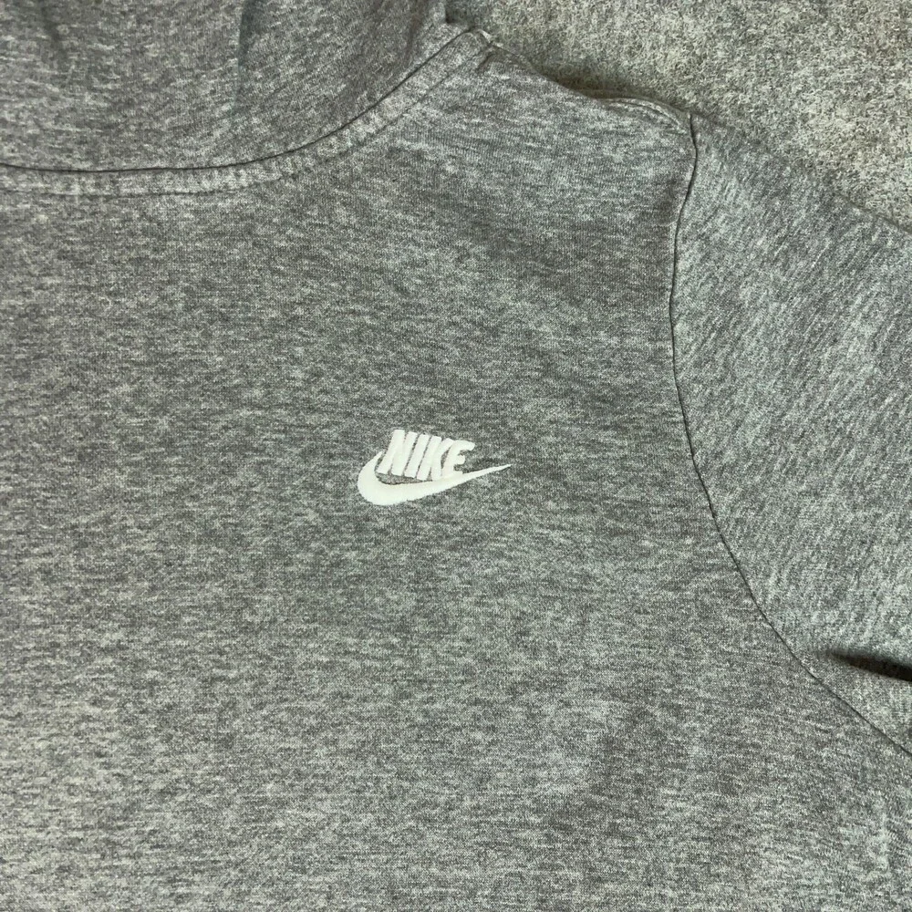 Nike Womens Hoodie 1X Plus Gray White Sweatshirt‎ Sweater Air Lounge Sports Top